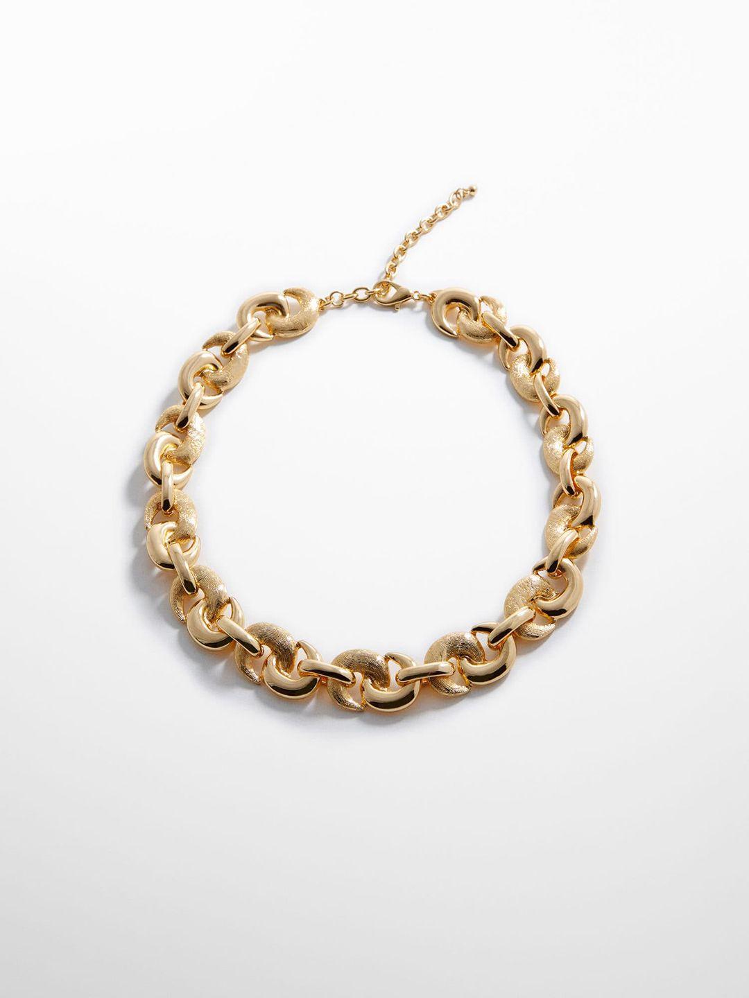 mango women interlinked chain copper necklace
