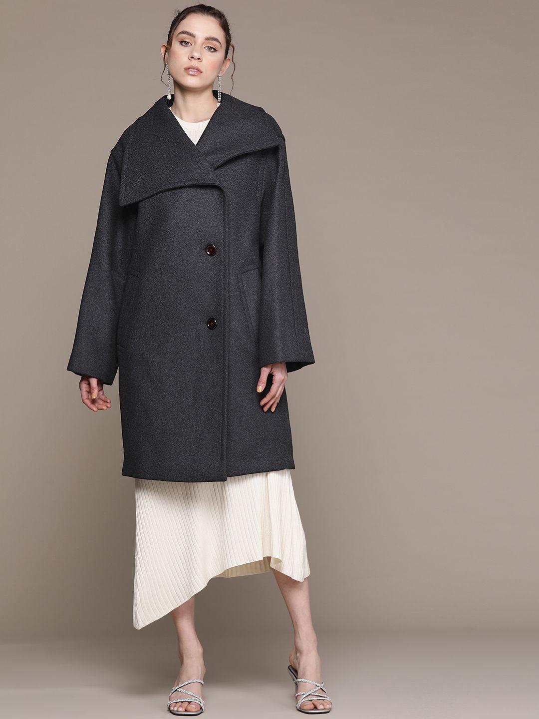 mango women longline overcoat