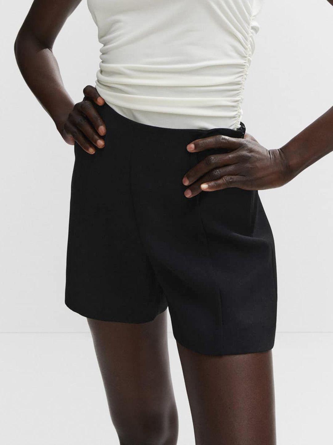 mango women regular fit shorts