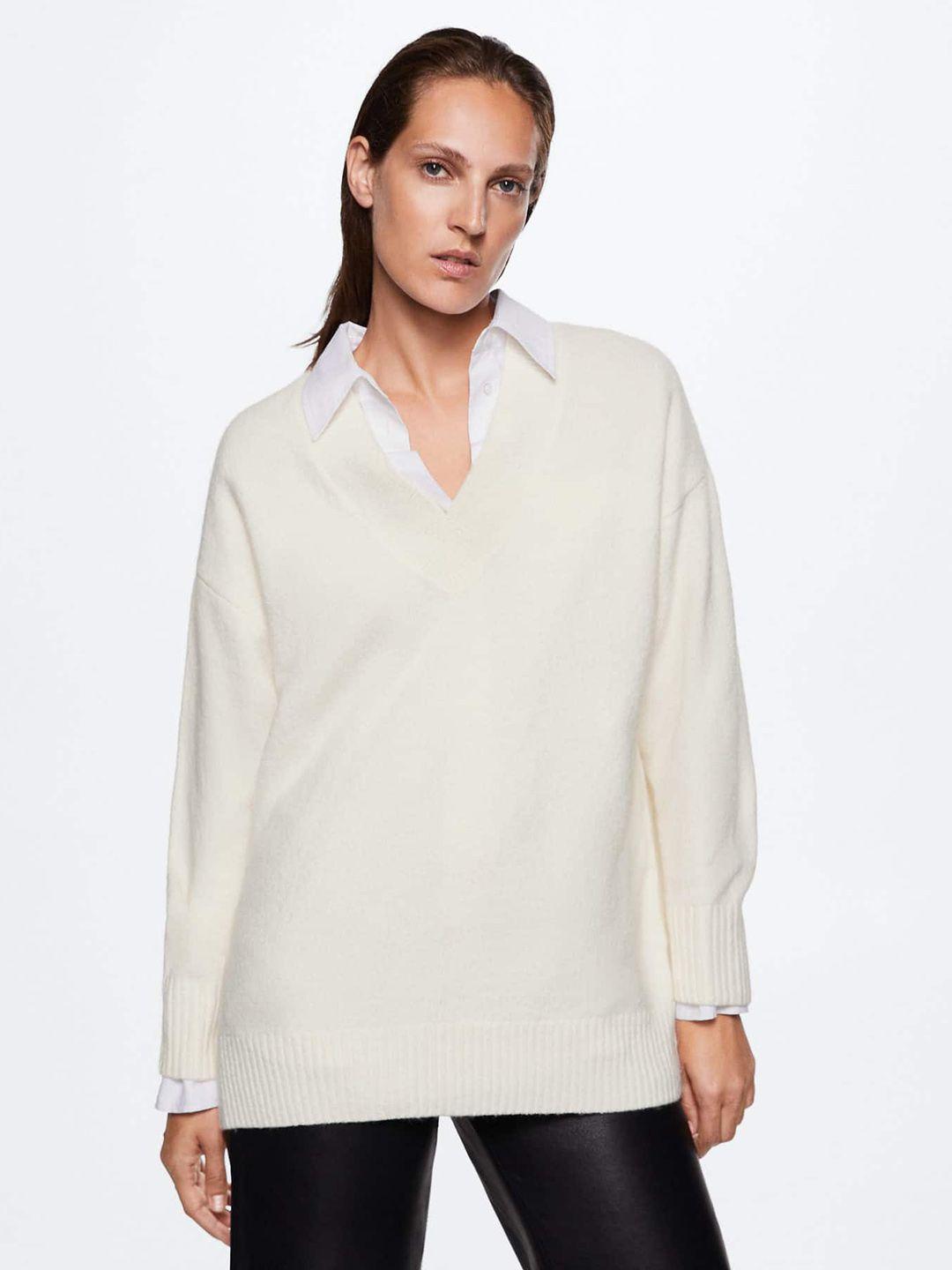 mango women solid sustainable pullover