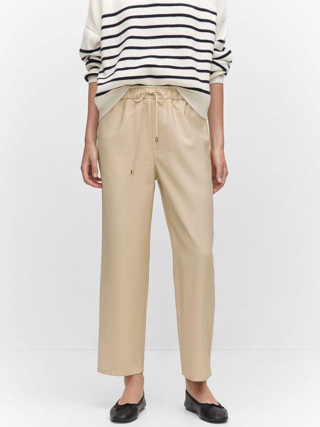 mango women straight fit trousers