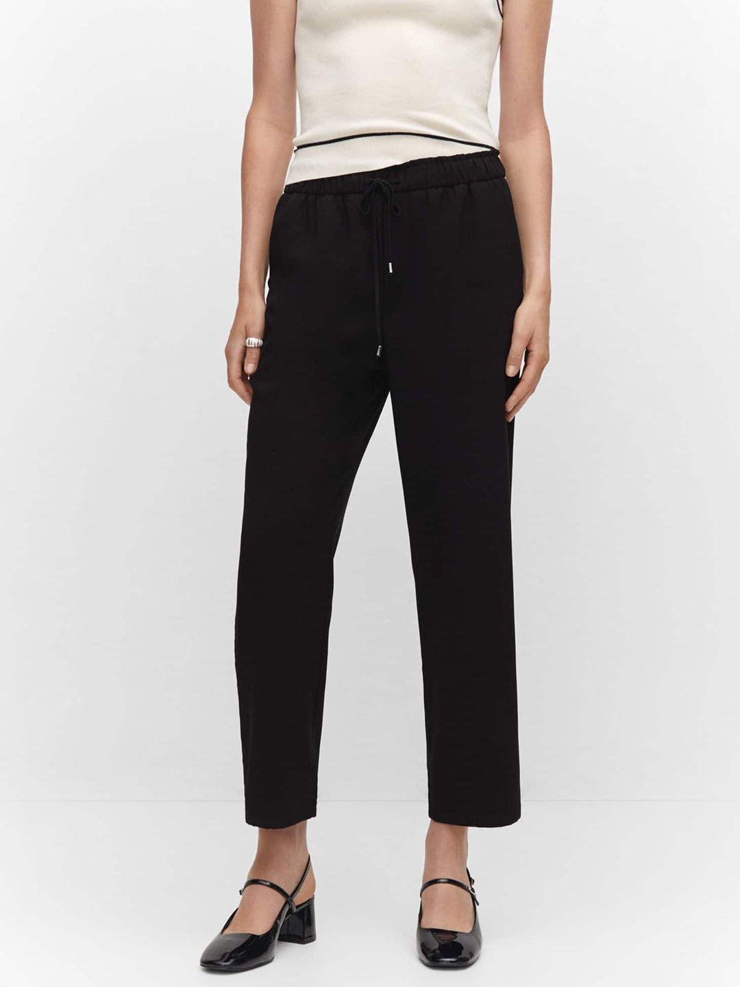 mango women straight fit trousers