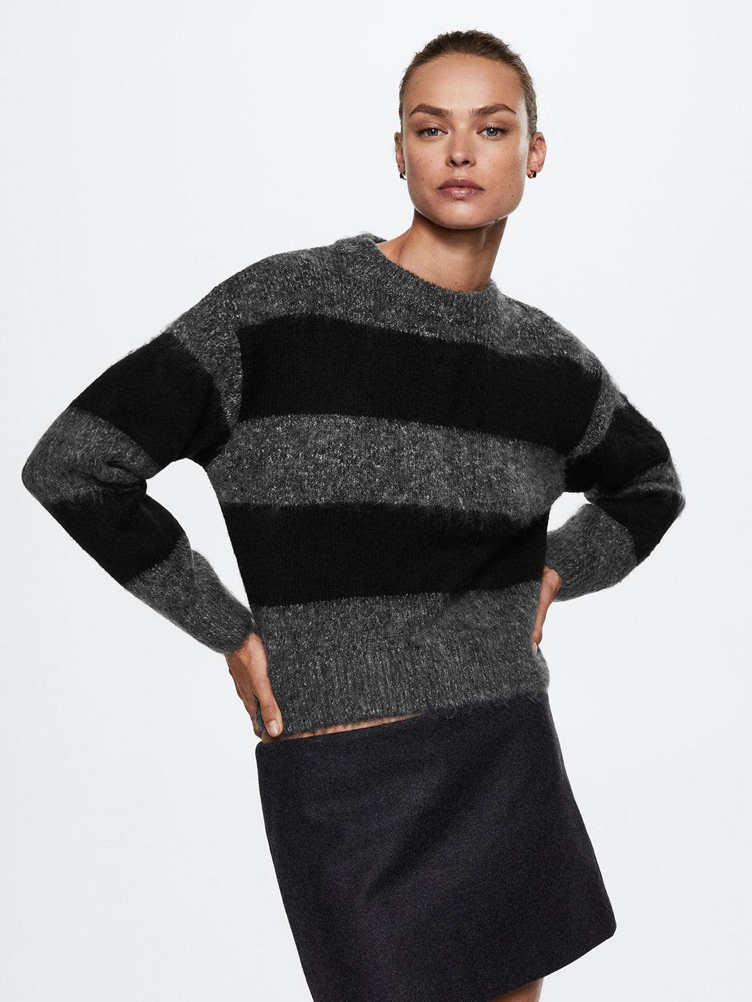 mango women striped sustainable pullover