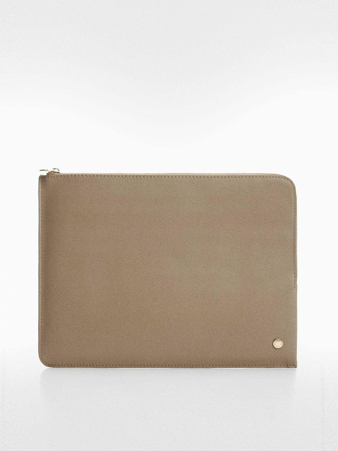 mango women textured padded laptop sleeve-15 inch
