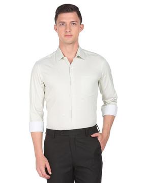 manhattan checked slim fit shirt