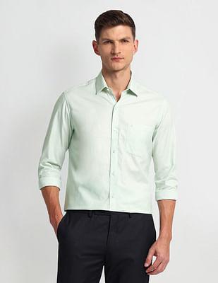 manhattan slim cotton shirt