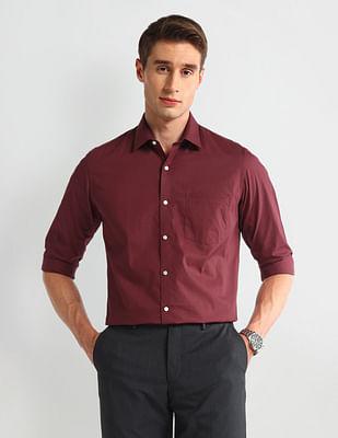 manhattan slim cotton shirt