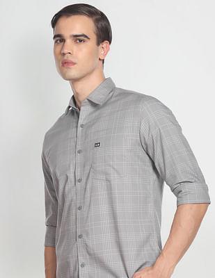 manhattan slim fit cotton casual shirt