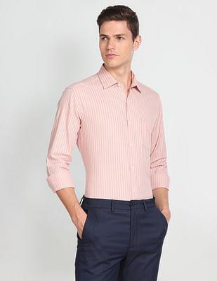 manhattan slim fit cotton formal shirt