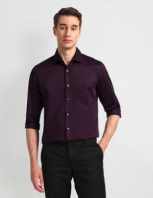 manhattan slim fit cotton shirt