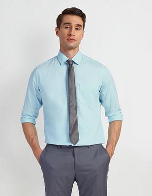 manhattan slim fit cotton shirt