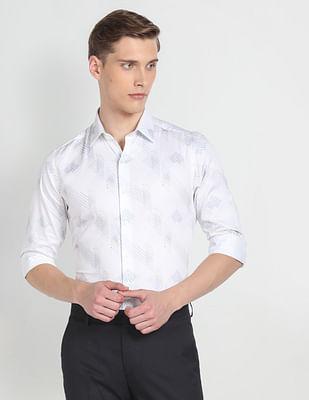 manhattan slim fit cotton shirt