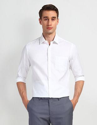 manhattan slim fit cotton shirt