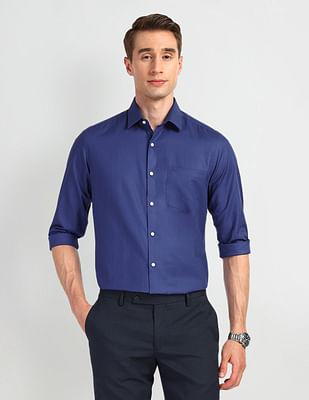 manhattan slim fit cotton shirt