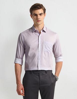 manhattan slim fit cotton shirt