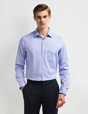 manhattan slim fit cotton shirt