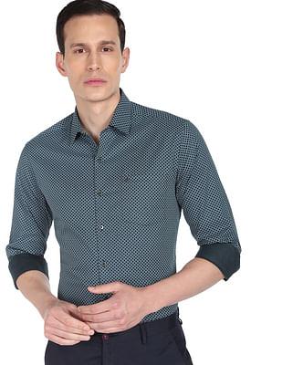 manhattan slim fit cotton shirt