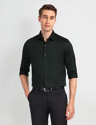 manhattan slim fit cotton shirt