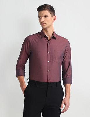 manhattan slim fit dobby shirt