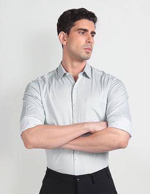 manhattan slim fit dobby shirt