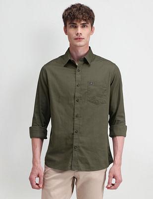 manhattan slim fit dobby shirt