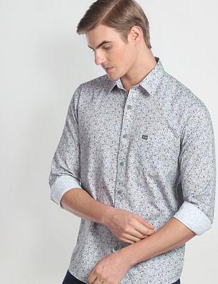 manhattan slim fit floral shirt