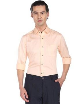 manhattan slim fit shirt with patch pocket