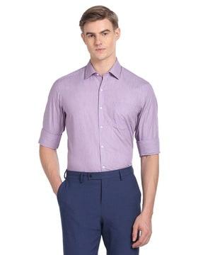 manhattan slim fit shirt with patch pocket