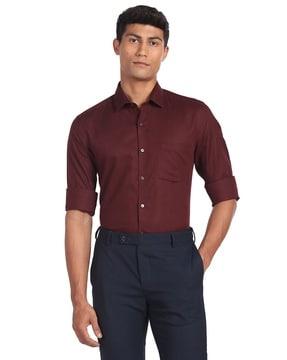 manhattan slim shirt with patch pocket