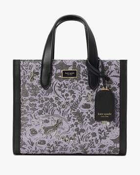 manhattan year of the rabbit toile jacquard tote