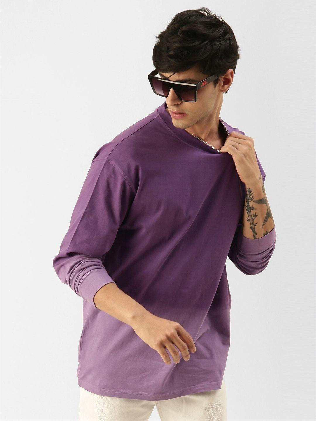 maniac ombre dyed long sleeve pure cotton boxy fit t-shirt