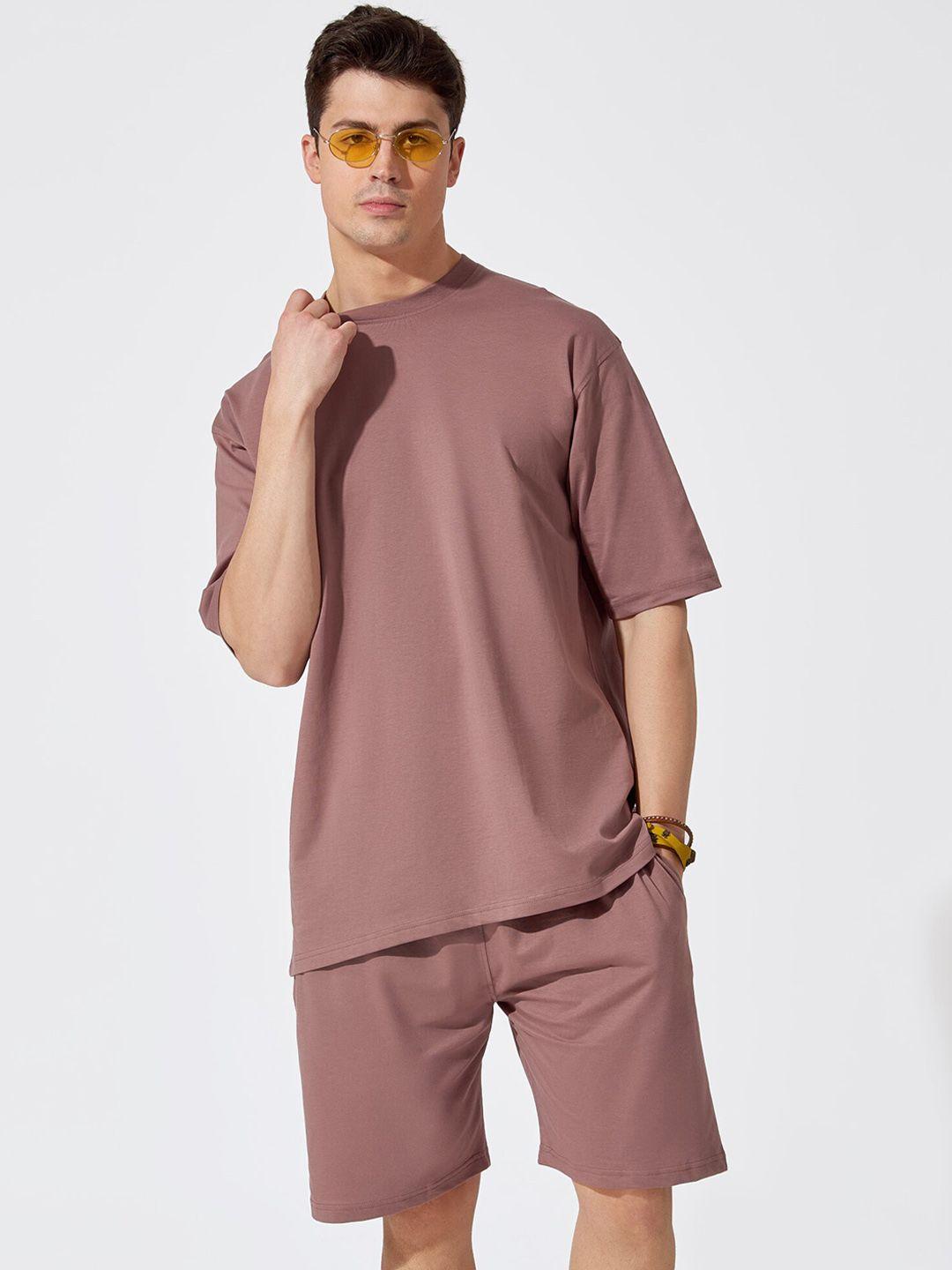 maniac round neck pure cotton t-shirt with shorts