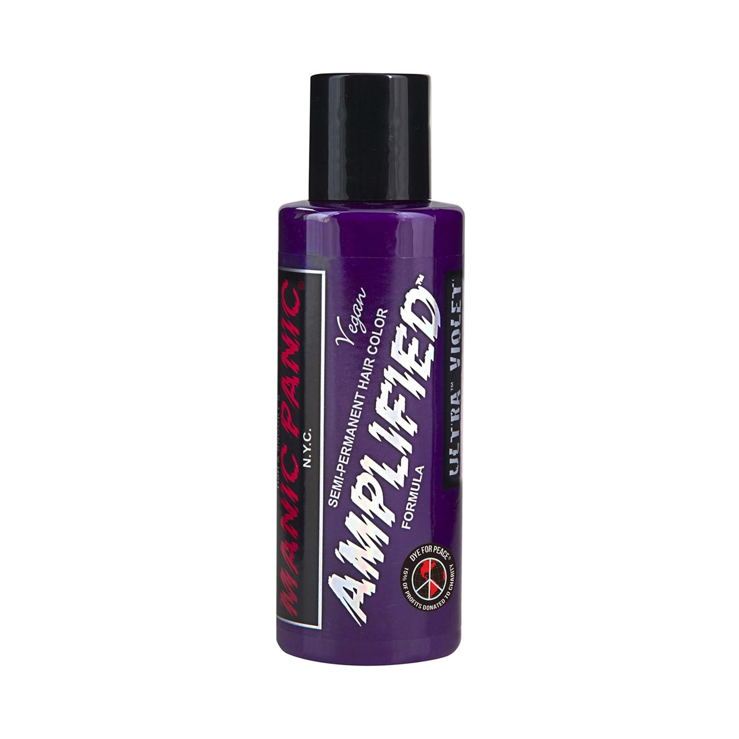 manic panic amplified semi permanent hair color - ultra violet (118ml)