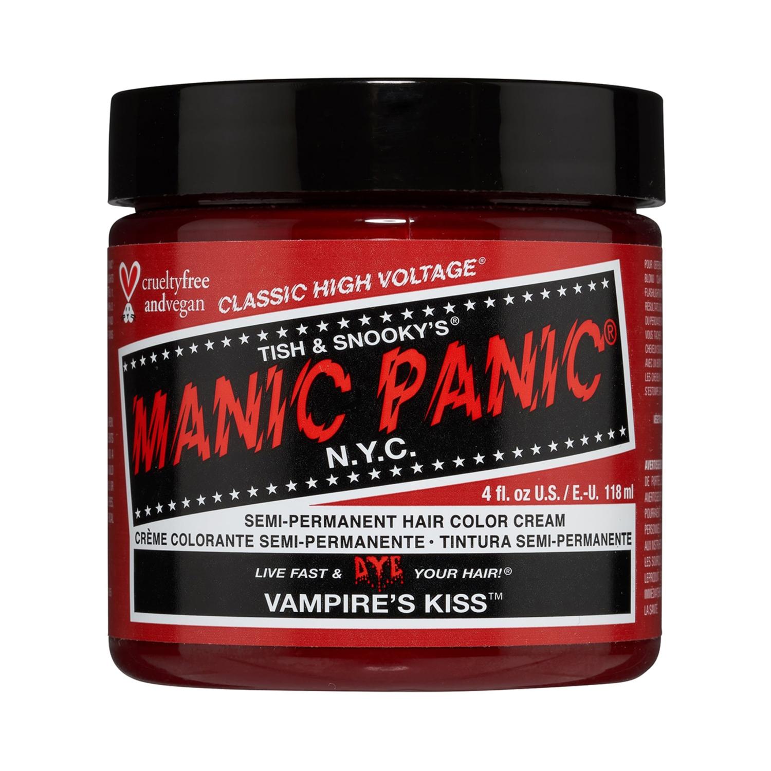 manic panic classic high voltage semi permanent hair color cream - vampire's kiss (118ml)