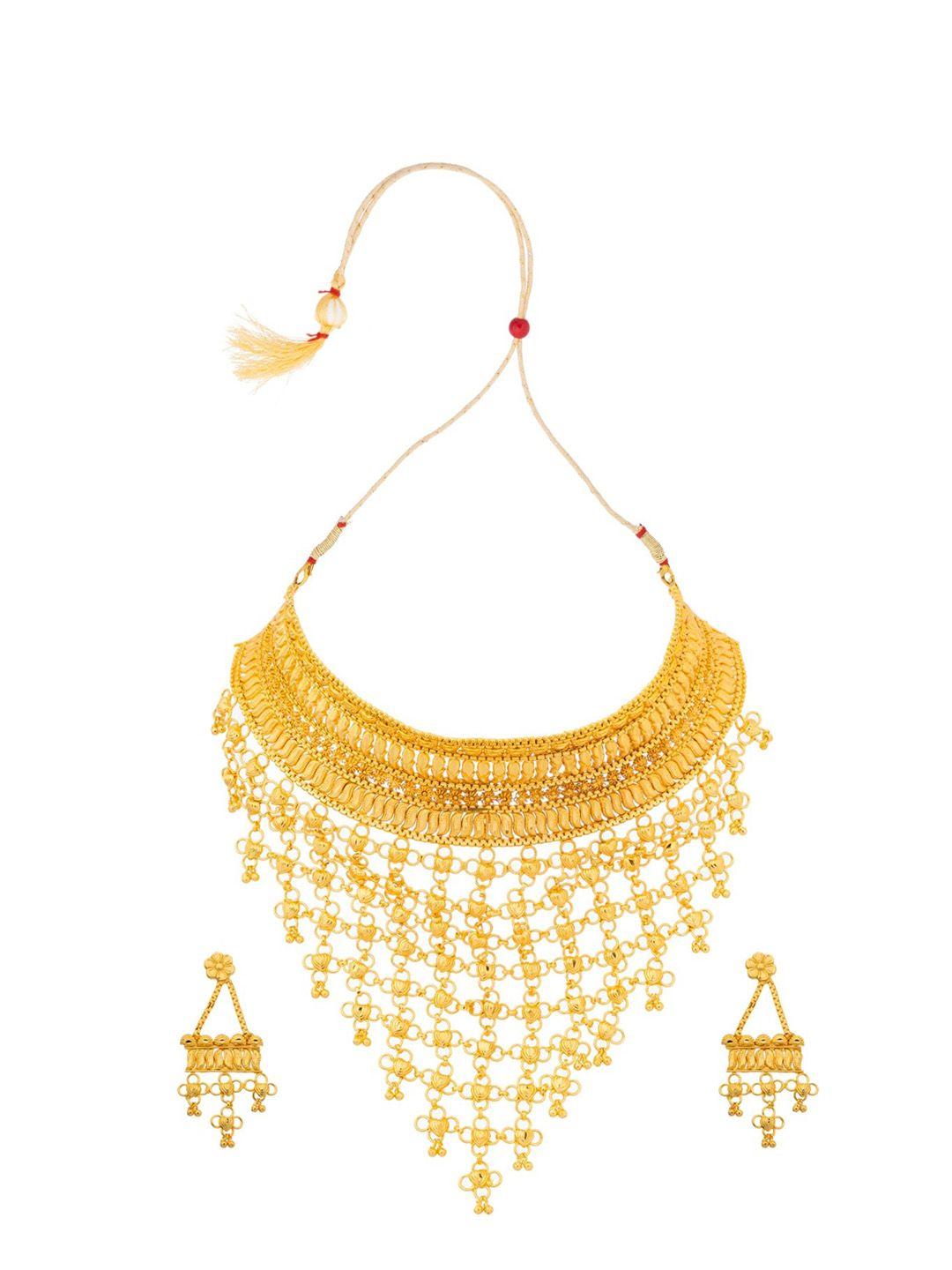 manikya 24ct gold plated jewellery set