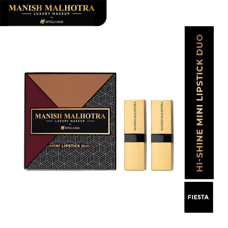 manish malhotra hi shine mini lipstick combo gift set - fiesta