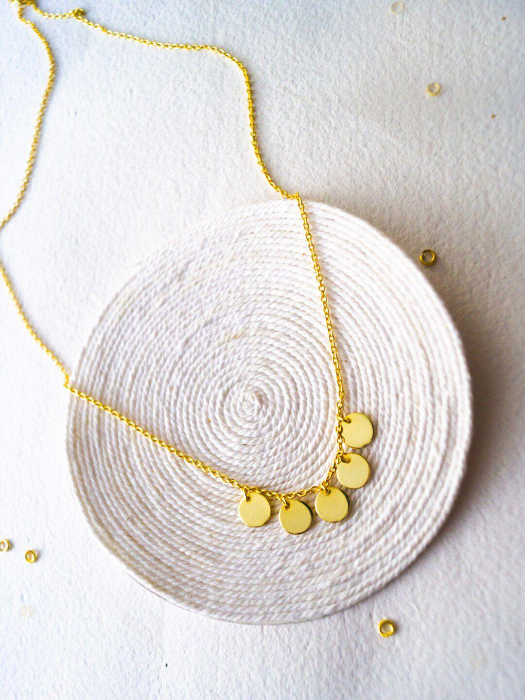 mannash 925 sterling silver gold-plated necklace