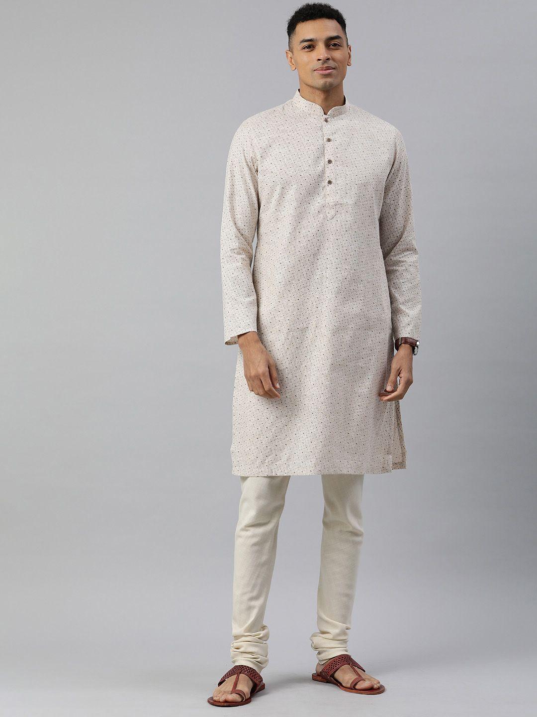 manthan abstract men printed kurta