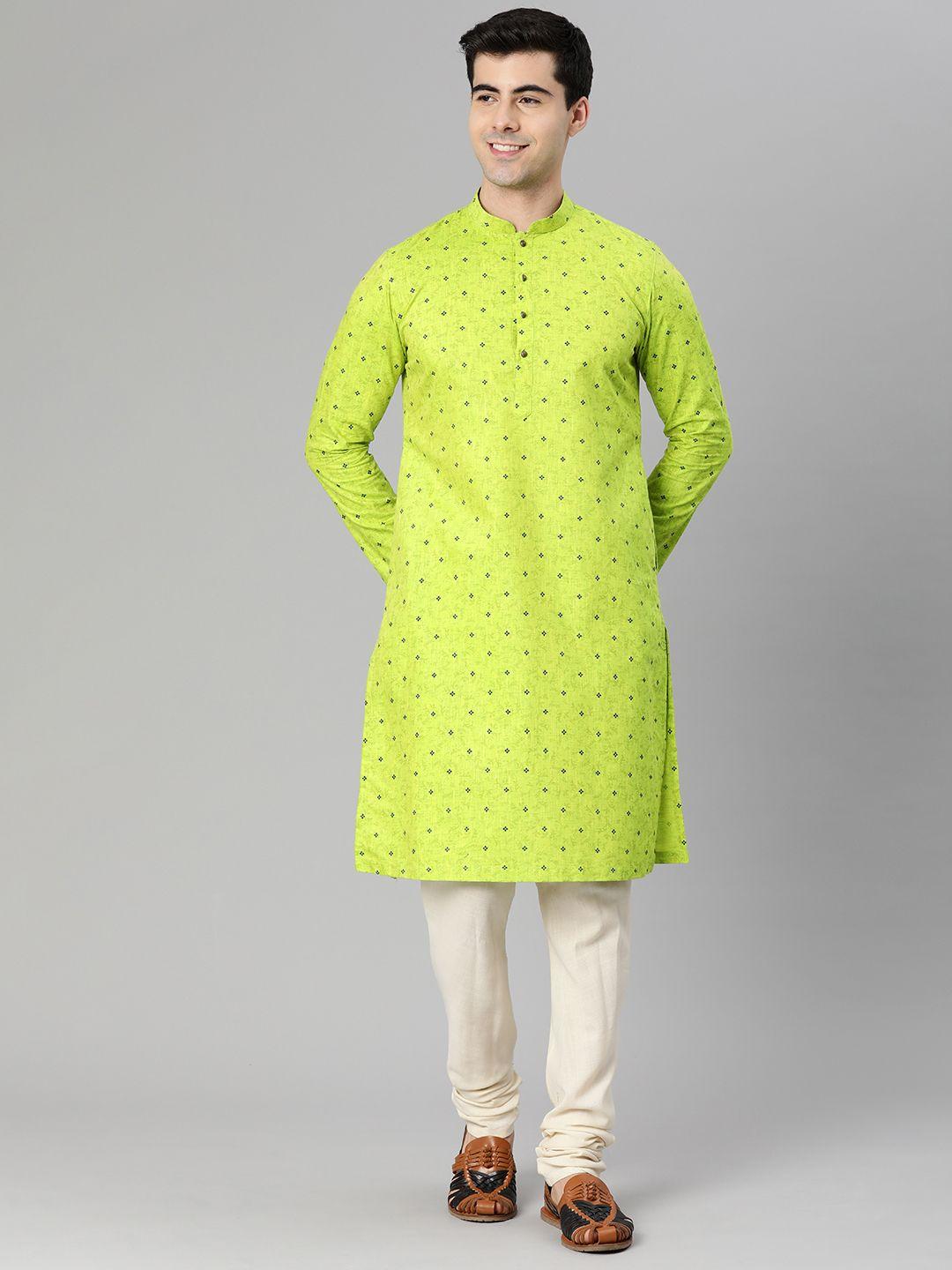 manthan men ethnic motifs printed straight kurta