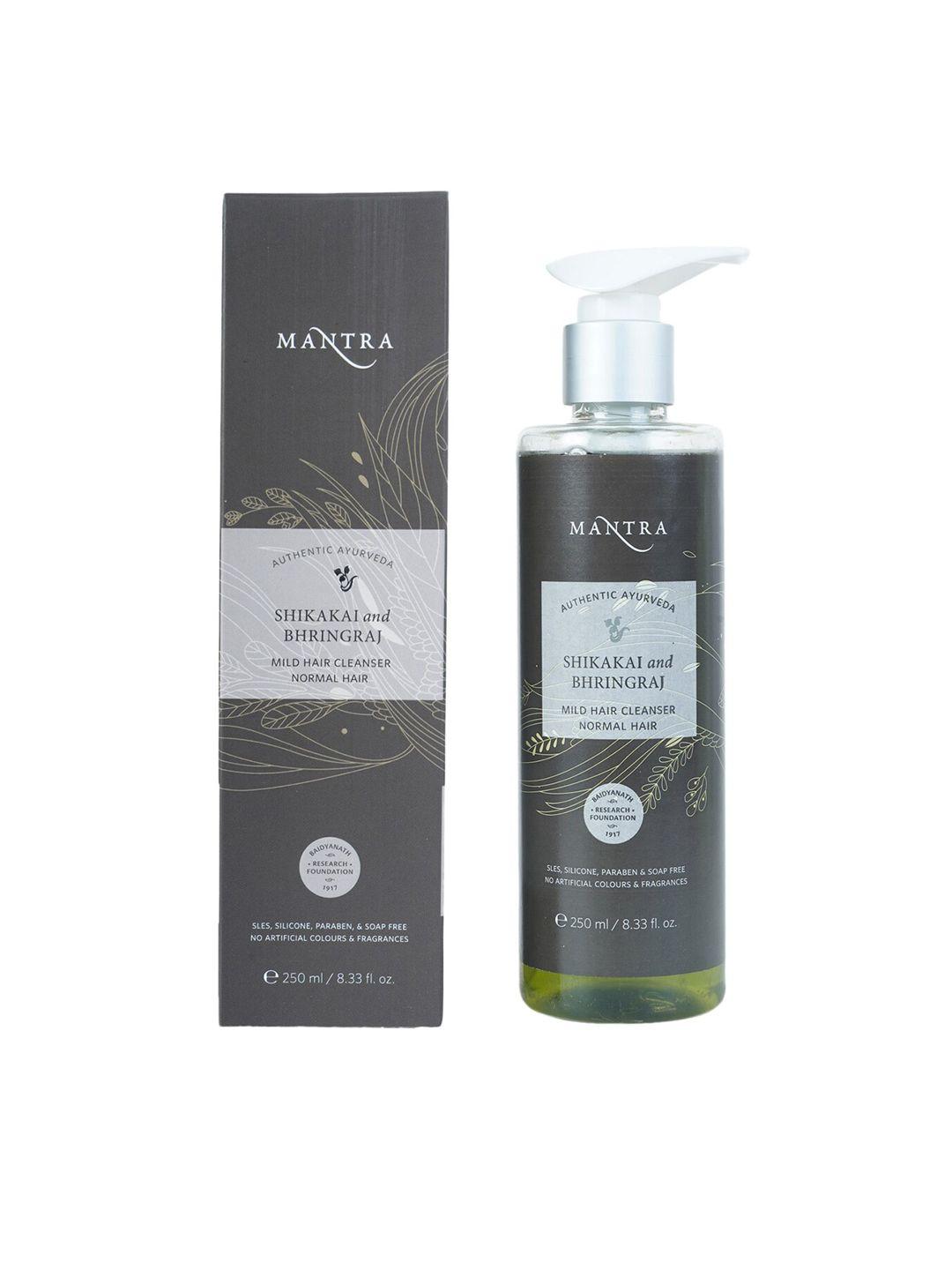 mantra herbal black shikakai & bhringraj mild hair cleanser