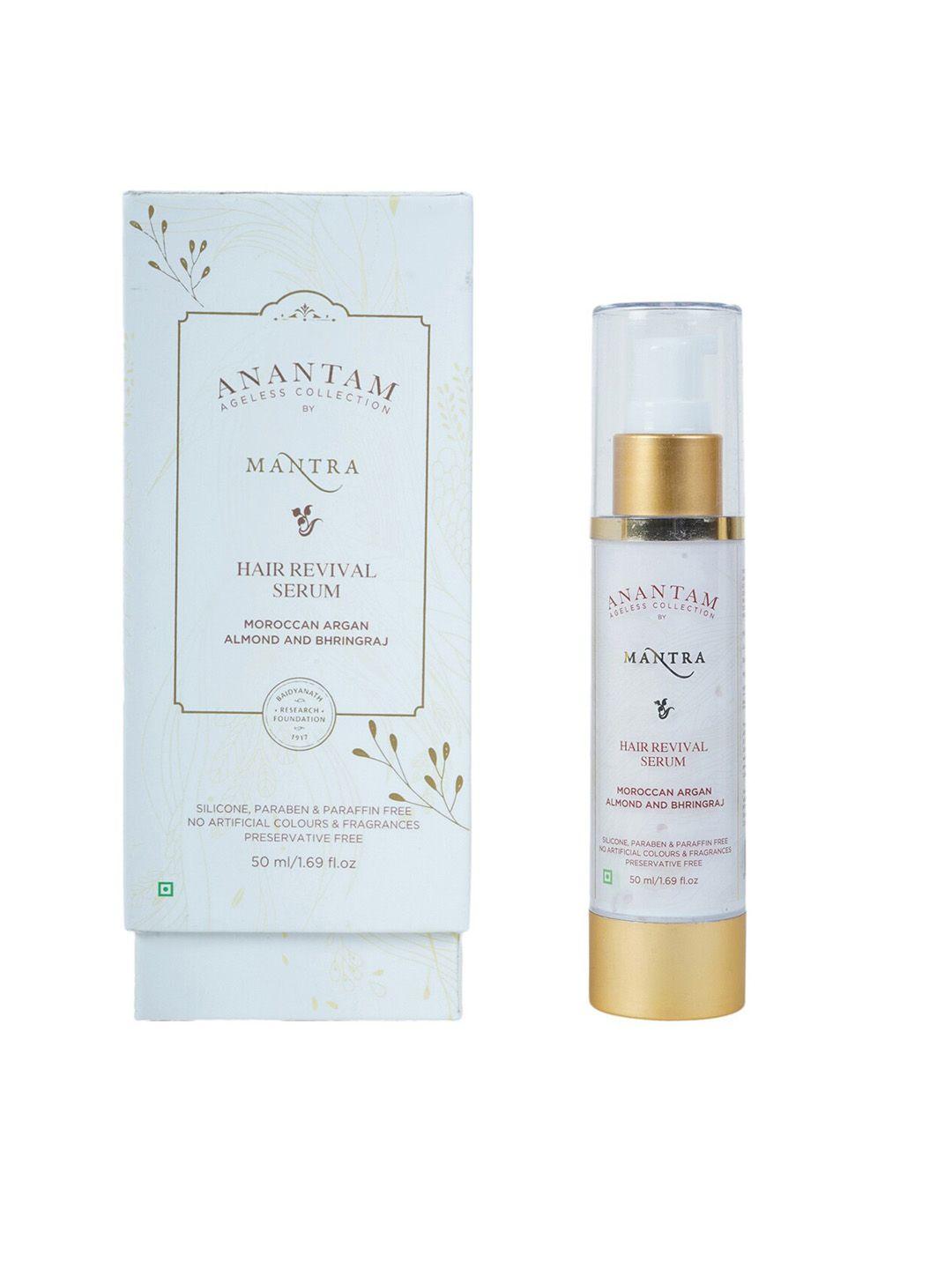 mantra herbal hair revival serum with moroccan argan almond and bhringraj 50ml