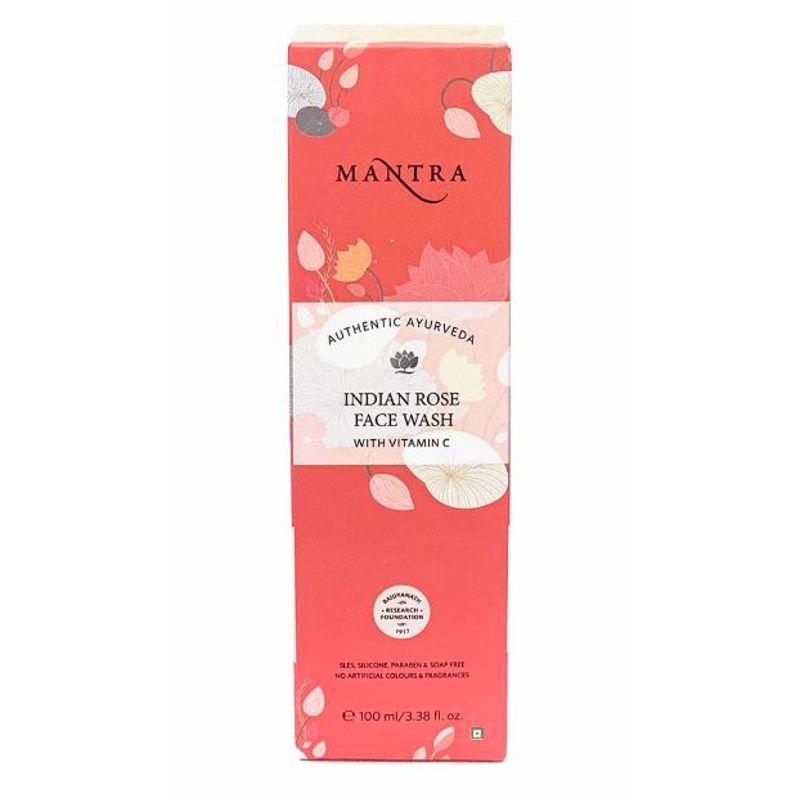 mantra herbal indian rose face wash with vitamin c