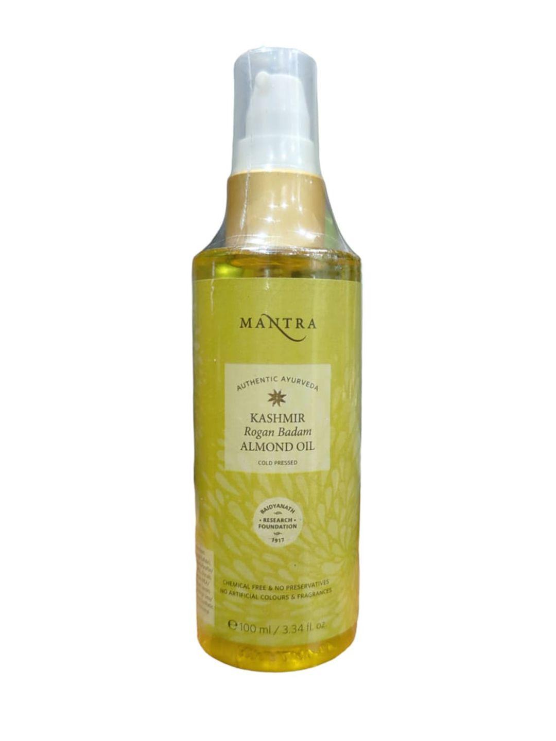 mantra herbal kashmir rogan badam almond cold pressed oil - 100 ml