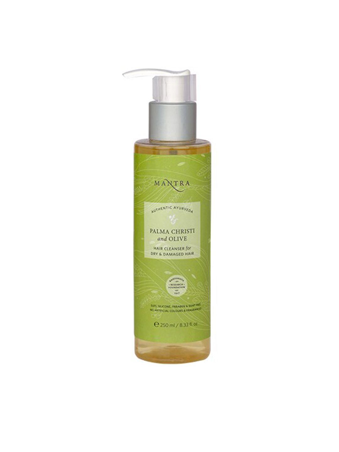 mantra herbal palma christi & olive hair cleanser for dry & damaged hair - 250 ml