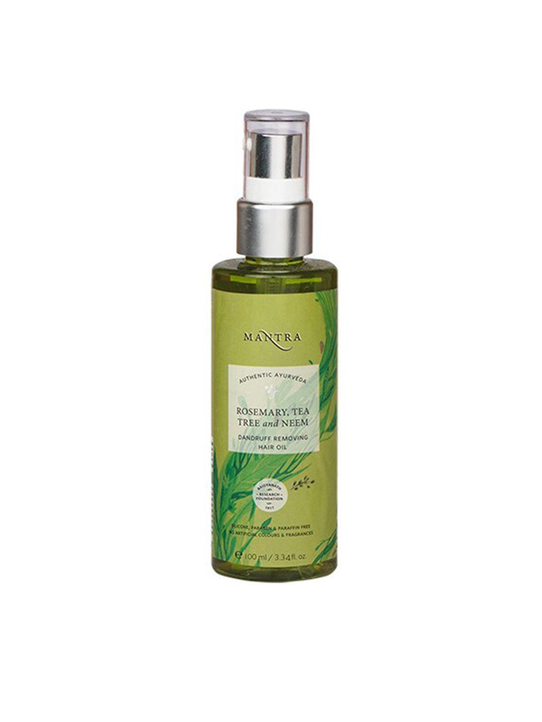 mantra herbal rosemary tea tree & neem clarifying hair oil 100ml