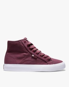 manual high-top refibra lace-up casual shoes
