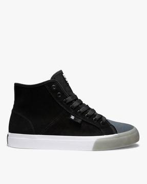 manual high-top skate lace-up casual shoes