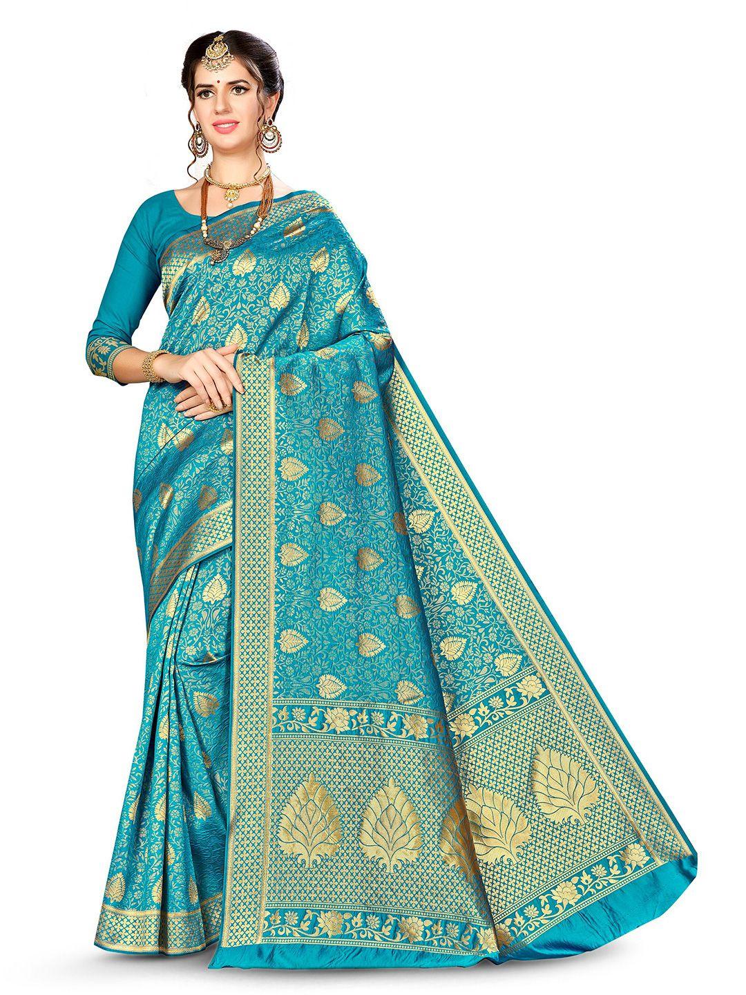 manvaa ethnic motifs woven design zari banarasi saree