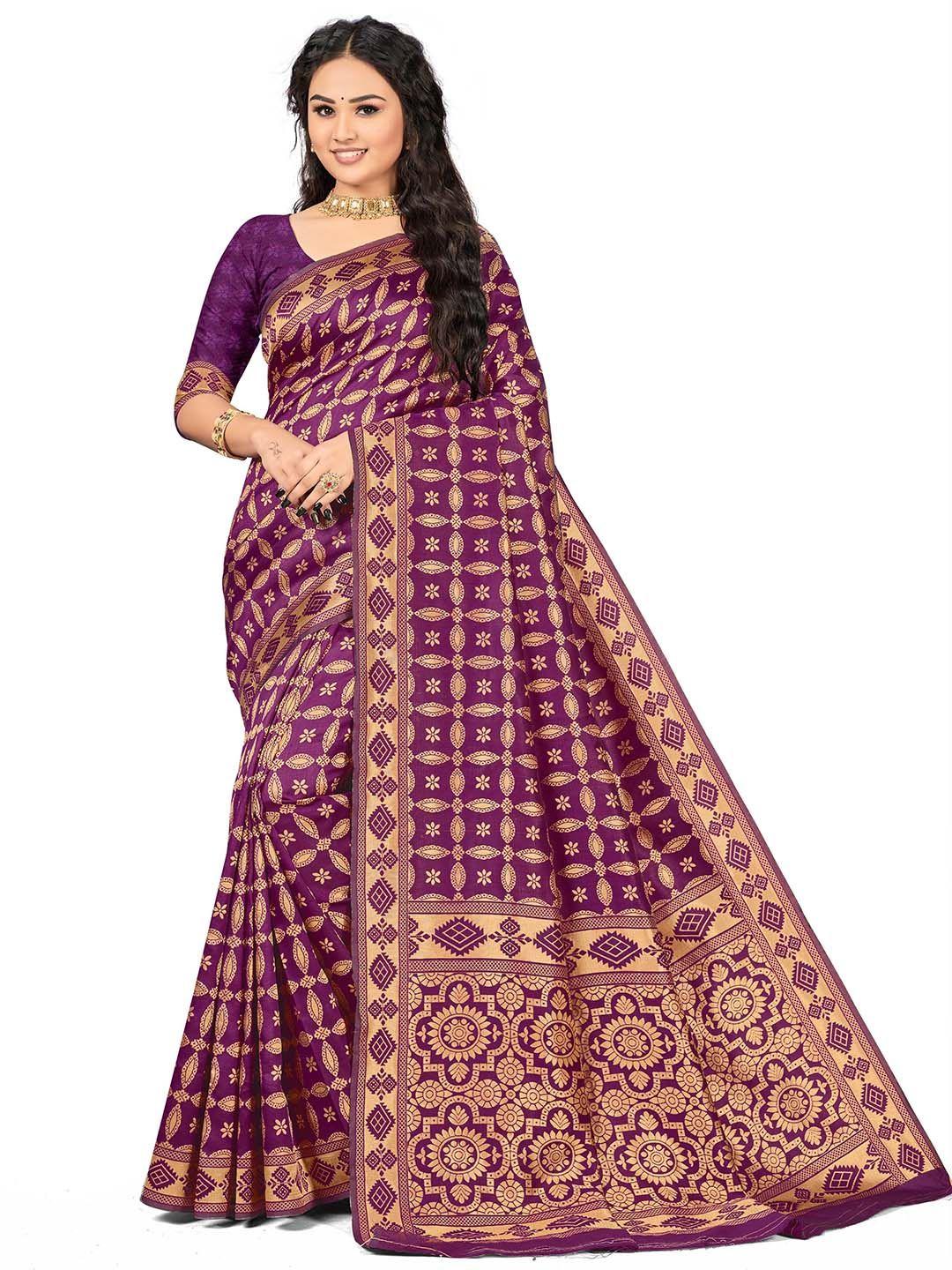 manvaa ethnic motifs woven design zari banarasi saree