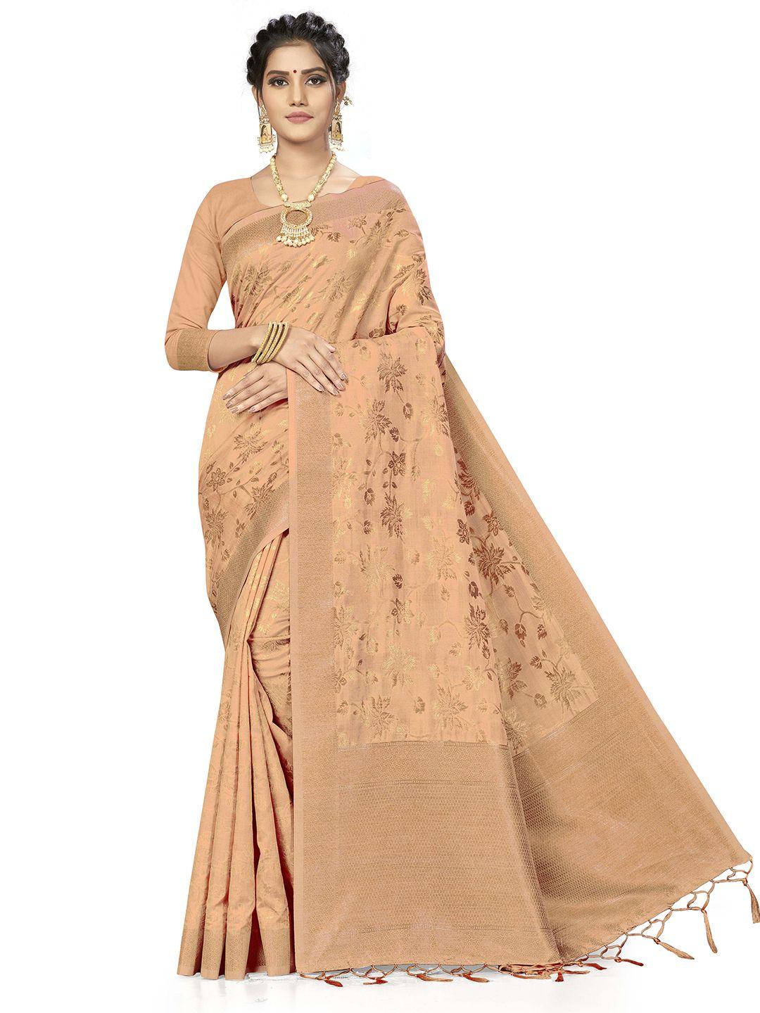 manvaa ethnic motifs woven design zari saree